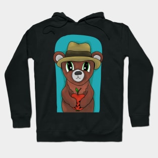 Bear with apple Hoodie